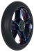 Black Pearl Original Double V3 110 Wheel Chrome Blue