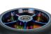 Black Pearl Original Double V3 110 Wheel Chrome Blue