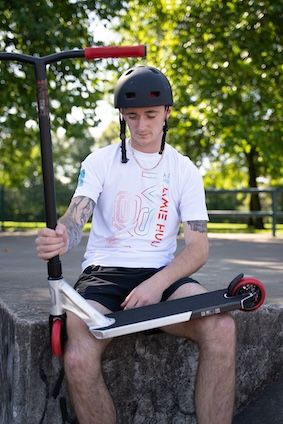 IVS Journey 3 Jamie Hull Scooter Raw Red