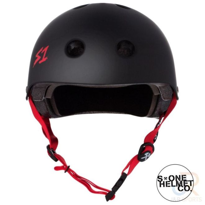 S1 Lifer Helmet Matt Black Red