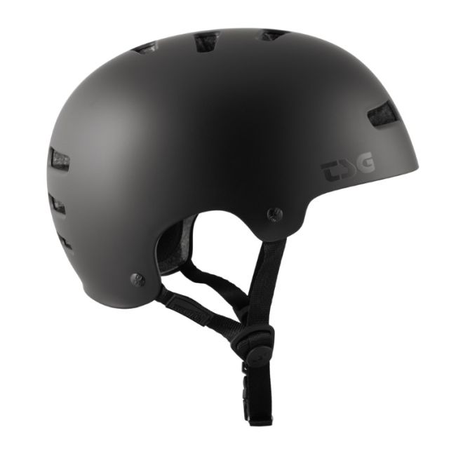 TSG Evolution Solid Helmet Satin Dark Black