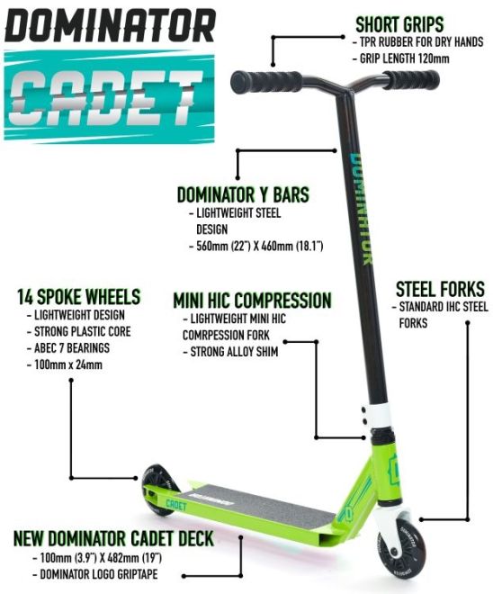 Dominator Cadet Scooter Orange Black