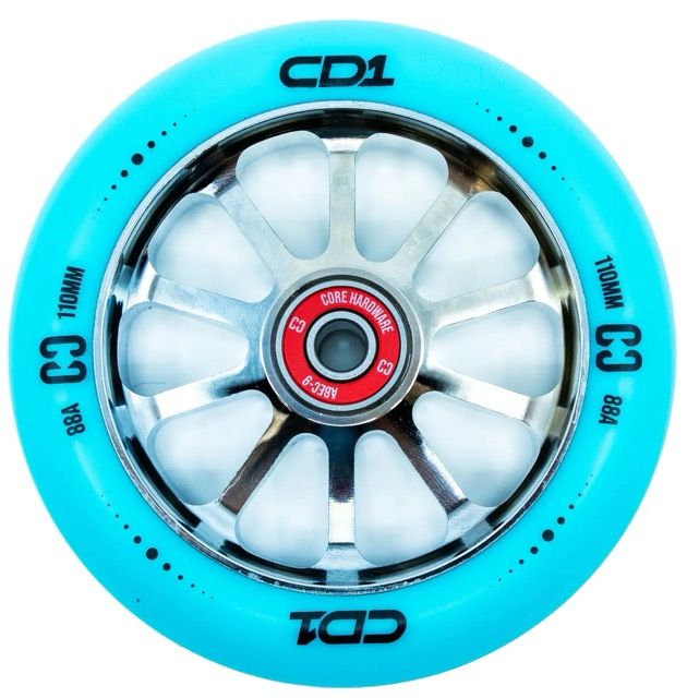 CORE CD1 110 Wheel Blue Chrome