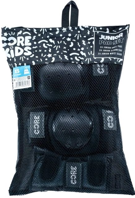 CORE Junior Knee & Elbow Pads All Black