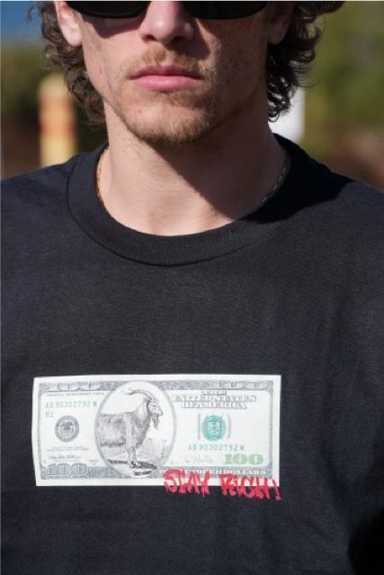 RICH Dollar Goat T-shirt Black