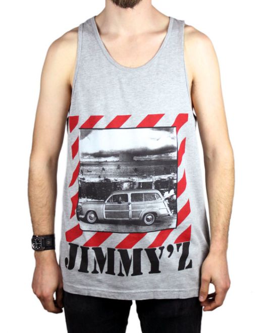 JIMM´Z Woody & Bomb Tank Top Grey