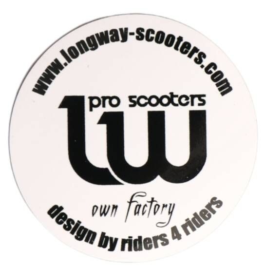 Longway Logo Sticker White