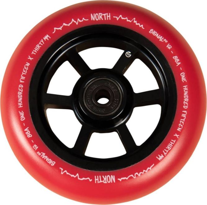 North Signal V2 110 Wheel Red Black