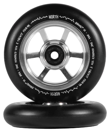 North Signal V2 110 Wheel Silver Black