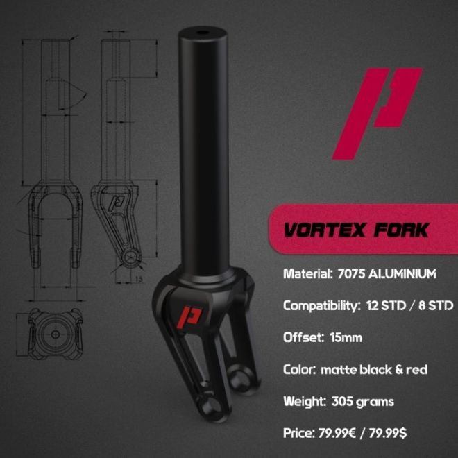 Prime Vortex 12STD Fork Chrome