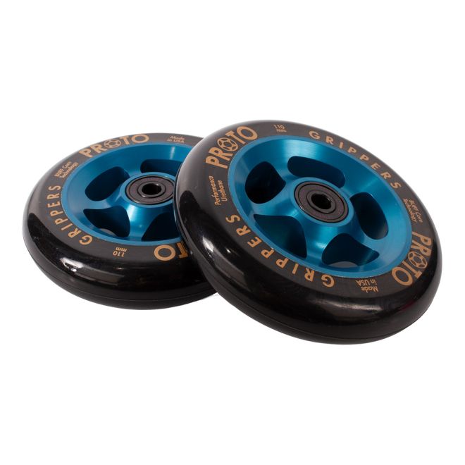 PROTO Gripper 110 Wheel Black on Blue