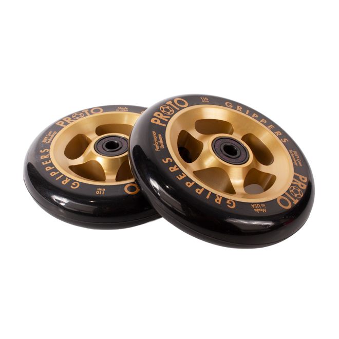 PROTO Gripper 110 Wheel Black on Gold