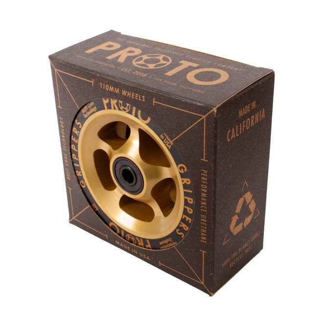 PROTO Gripper 110 Wheel Black on Gold