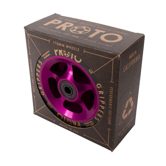 PROTO Gripper 110 Wheel Black on Purple