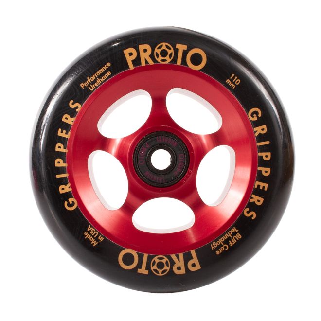 PROTO Gripper 110 Wheel Black on Red