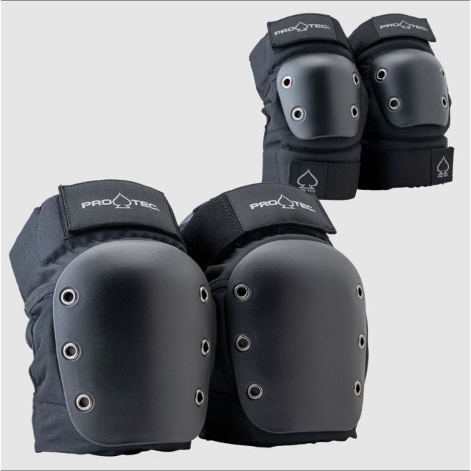 Pro-Tec Open Knee and elbow pads Black