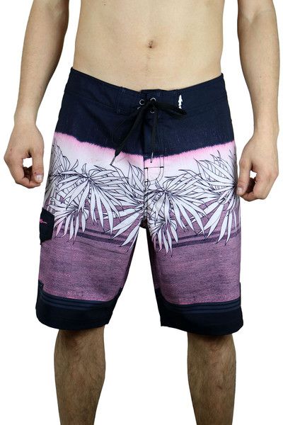 MAUI Tropical Trip Board Shorts Purple