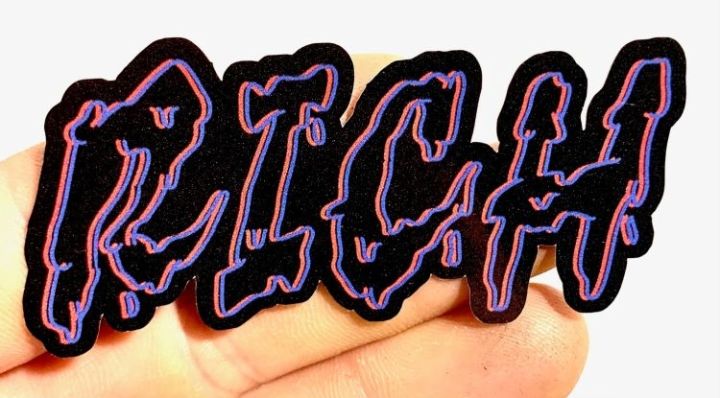 Rich Sticker Black