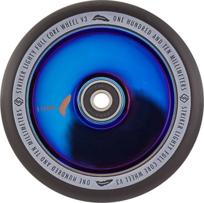 Striker Lighty Full Core V3 110 Wheel Blue Chrome