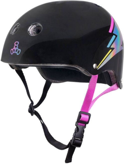 Triple Eight Certified Sweatsaver S-M Helmet Black Hologram